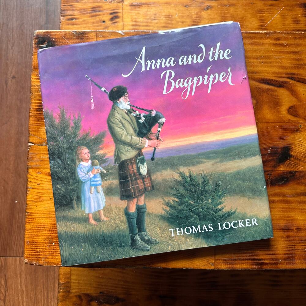 Vintage 1994 Anna And The Bagpiper Hardcover Book